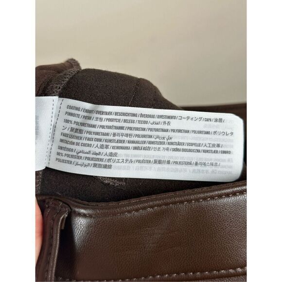 Abercrombie & Fitch Vegan Leather The 90's Straight Ultra High Rise sz 27/4s - Picture 11 of 11